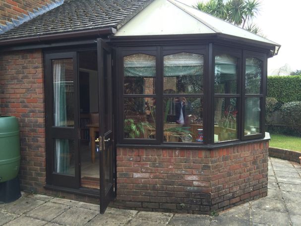 Timber conservatory