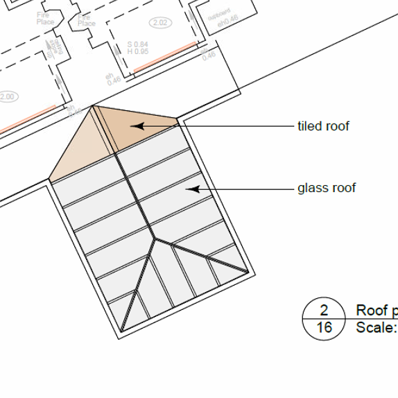 Plan of conservatory
