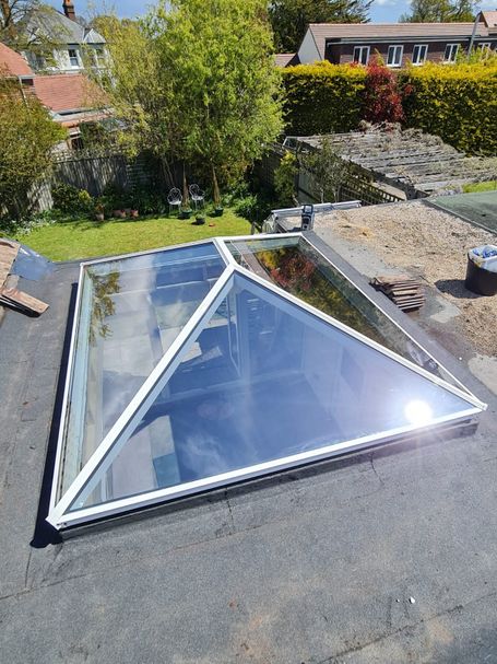 Aluminium lantern roof in Lymington